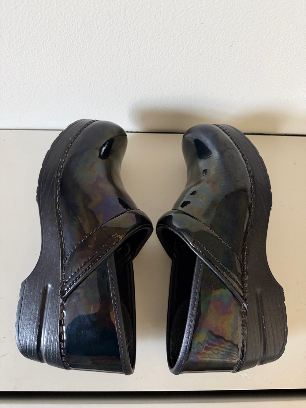 Dansko Women's Iridescent Black Clog. Sz 38 (US 7.5-8) - Picture 5 of 9